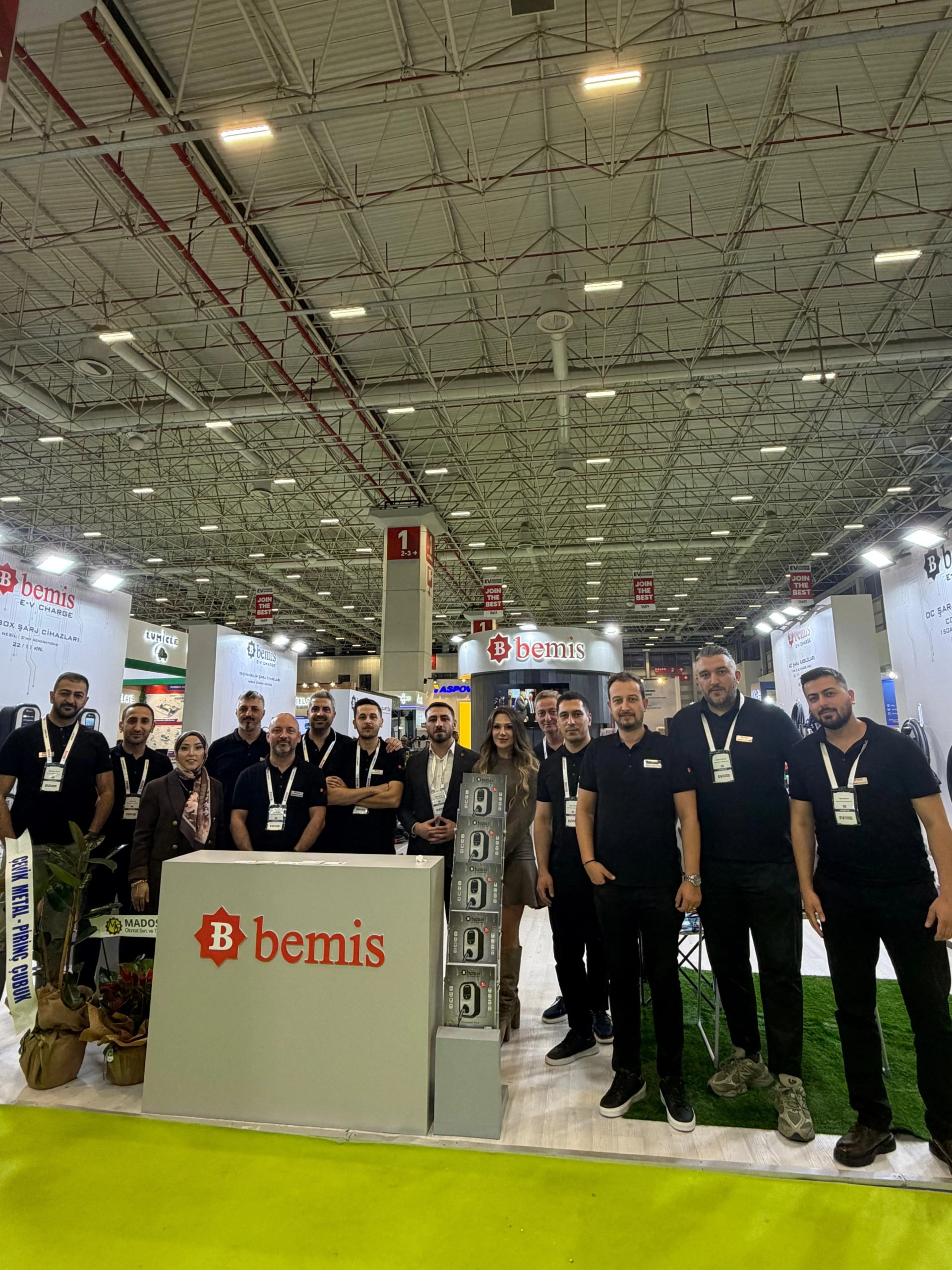Bemis E-V Charge elektrikli araç şarj istasyonu referans projesi