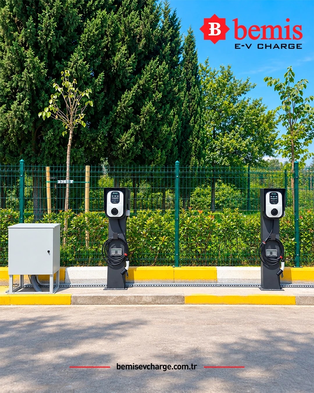 Bemis E-V Charge elektrikli araç şarj istasyonu referans projesi