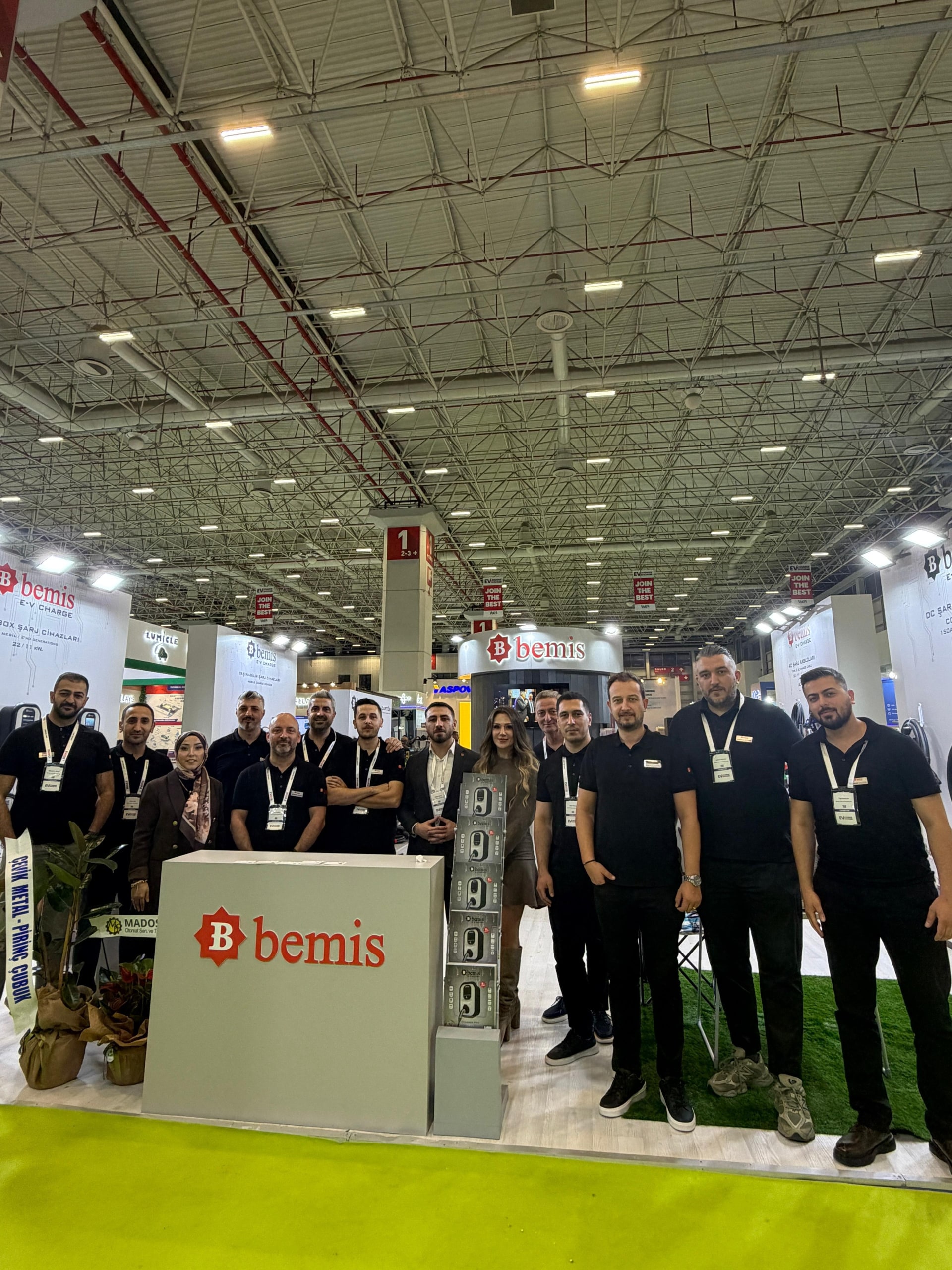 Bemis E-V Charge elektrikli araç şarj istasyonu referans projesi